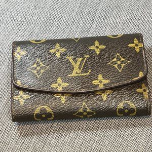 Vintage Louis Vuitton LV Wallet Card License and Change